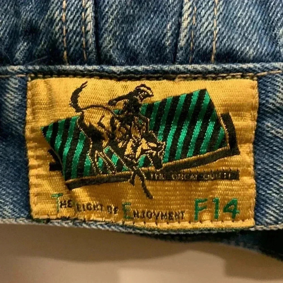 Vtg 80’s F14 Denim Jean Jacket - Picture 4 of 11